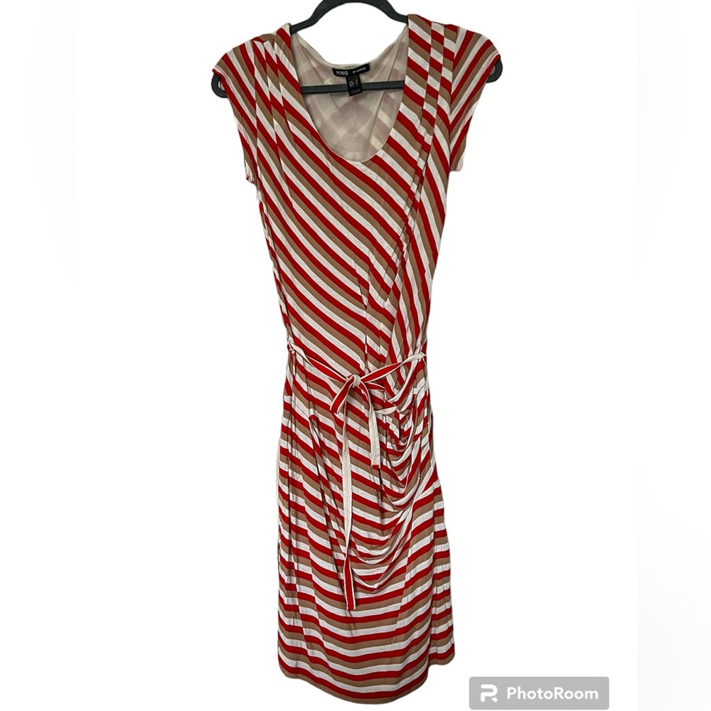 MNG Mango Ruched Dress - Picture 1 of 6